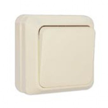 Выкл. о/п 1 кл. бежевый Олимп