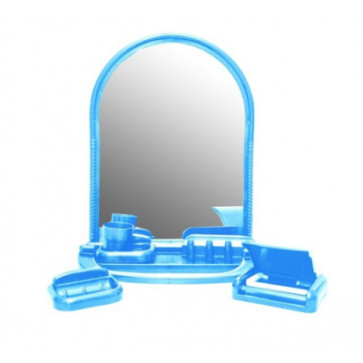 Набор д/ван ком с зерк ЕЛЕНА МХ/ADRIA (7 пред) голубой