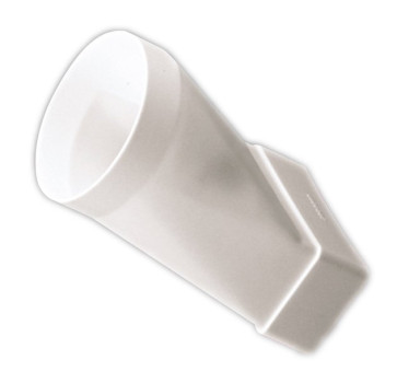 Соединитель 60х120/ D100 эксц плоский/круглым 612СП10КП ПВХ