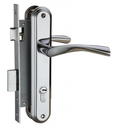 Замок врезной БУЛАТ ЗВ 4-1.03.04 Номос хром 