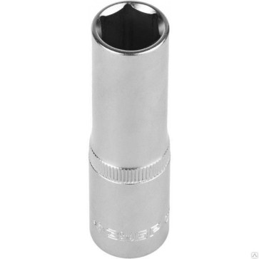 Головка торцовая "(1/2"), удлиненная, Cr-V,FLANK, 15мм ЗУБР "МАСТЕР