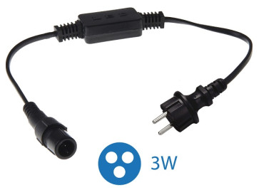 Набор для подключения Дюралайта 3W 13мм 200Вт IP44 Космос KOC-DL-3W-con-kit