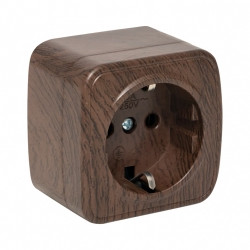 EKF Минск роз, ОУ 1 мест, 16А темное дерево EGR16-028-40