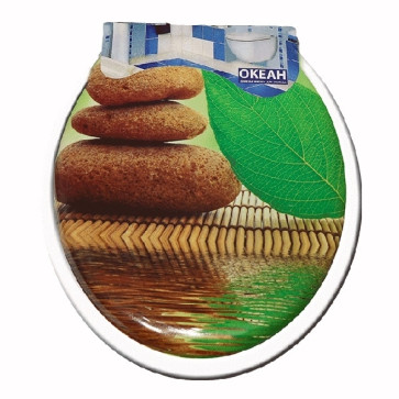 Сиденье д/унитаза жесткое ОКЕАН "Три камня"