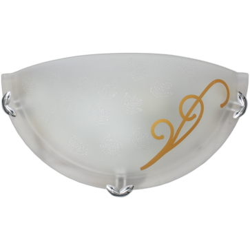 Светильник "Дюна" Иней 1/2 белый/глянц/хром1x60W Е27