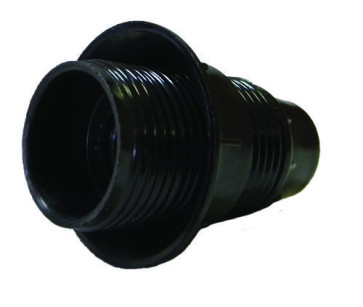 Патрон Е27 карболит.с кольцом черн.