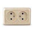 Розетка 2-ая б/з СОСНА. Олимп ОП, 16А, 220В (5560858) 