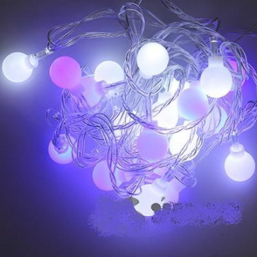 Гирлянда LED NLXD-24 18л шарик СИН/БЕЛ