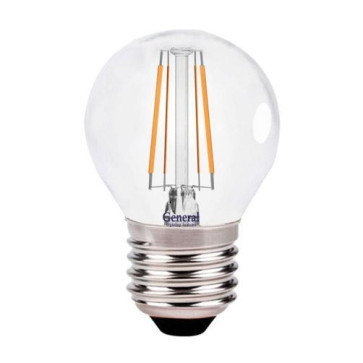 General шар Е27 10Вт 6500К филамент прозр