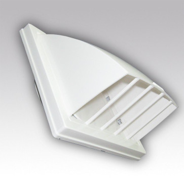 Стенной выход 150х150 с обр. клапаном с фланцем D100 1515K10ФВ АВС