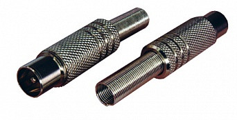 Штекер антенный метал. с пруж.