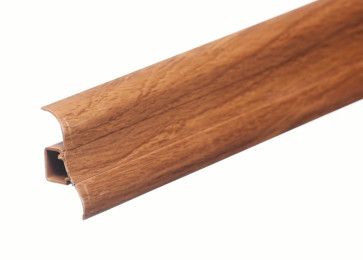 Плинтус Мербау с кабель каналом и мягким краем