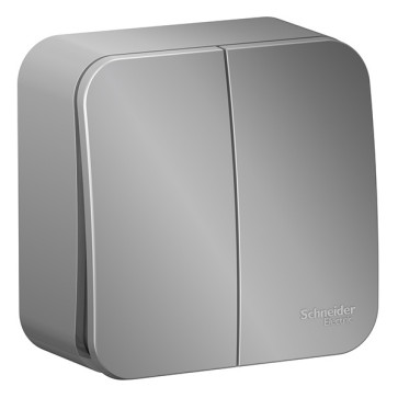 Schneider BLANCA выкл, ОУ 2 кл, 10А алюм BLNRA105013