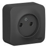 Schneider BLANCA роз, ОУ 1 мест, 16А антрацит BLNRA000116