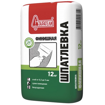 Шпатлевка финишная (Гипсовая) 12 кг Старатели