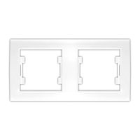 Рамка 2-х местная гор. бел. Бриллиант (7947465) 