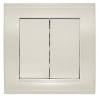 Выключатель 2кл слон, кость Бриллиант СП, 10А, 220В (7948622) 