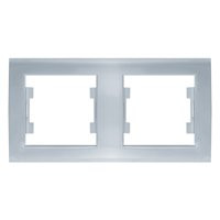 Рамка 2-х местная гор. серебро Бриллиант (7949711) 