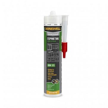 Герметик силиконовый санитарный белый 260 мл DONEWELL
