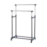 Вешалка напольная Рыжий кот GR-03A 2 перекладины (с сеткой внизу), 75 x 42 x 90-160 см