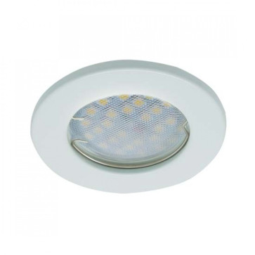 Светильник Ecola плоский MR 16 белый