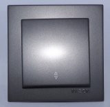 Выкл. антрацит. с/п 1кл. NILSON THEME проходной