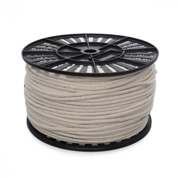 Веревка хлопчатобумажная ХБ 10мм крученая 3-х пряд.на катушке 200 мм