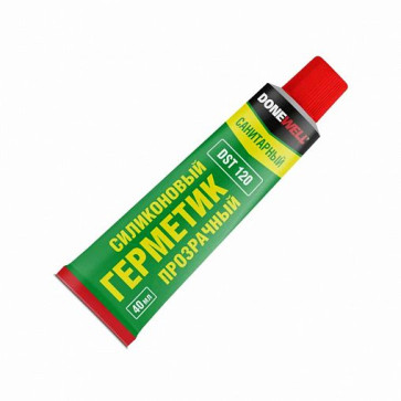 Герметик DONEWELL силиконовый санитарный прозрачный 40мл