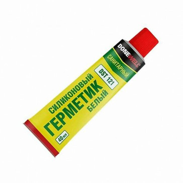 Герметик DONEWELL силиконовый санитарный белый 40мл