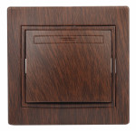 Выключатель 1кл 10А-250В, Plano. венге