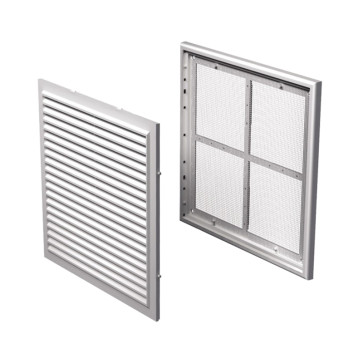 Решетка вент. 208*208 ж/нак с сеткой, с рамкой, разъемн