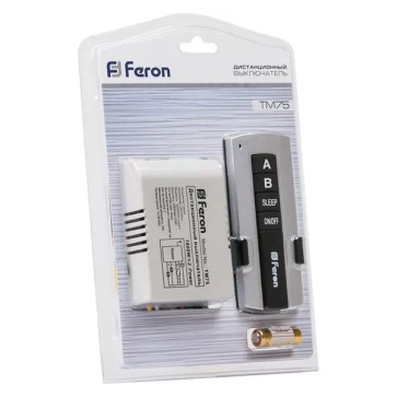 Выключатель бытовой 230V 1000W 4-х канальный 30м,ТМ76 FERON