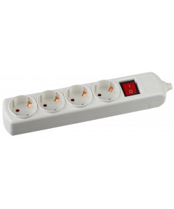 Колодка Эра для удлинителя 4-я с/з с выкл. 