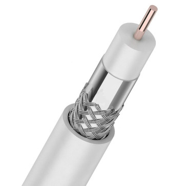 Кабель телев. SAT 703 (75 Oм, 64%, 0,90мм) белый 