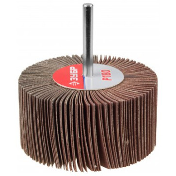 Круг шлифовальный Зубр "Мастер"веерный лепестковый, на шпильке зерно 180