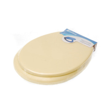 Сиденье для унитаза мягкое кремовое 