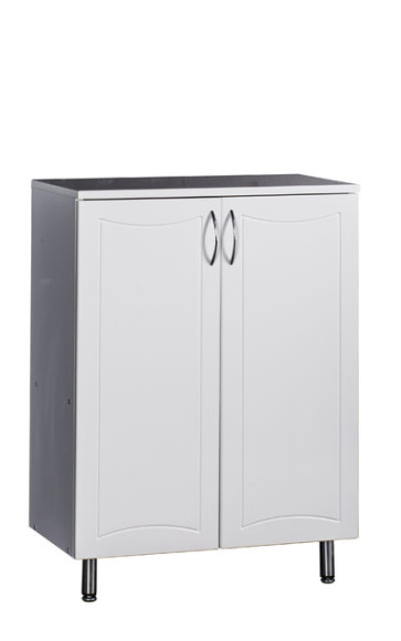 Тумба напольная "СТИЛЬ-60" 2 двери (белый) 600х816х316