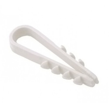 Дюбиль-хомут 5-10 нейлон белый 100шт. ТДМ