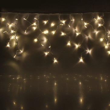 Гирлянда светодиодная Бахрома теплый белый 3м*0,7м 8 режимов 220В