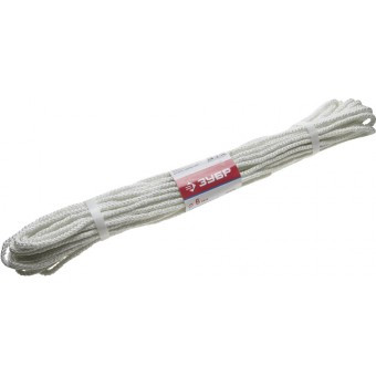 Фал ЗУБР капроновый, d=6,0 мм, 20 м, 650 кгс, 20,5 ктекс