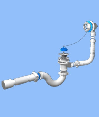 Обвязка на ванну 1 1/2*40 с вып. и перел. с гофрой Ани Е155