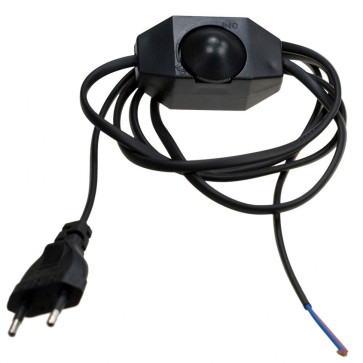 Шнур сетевой для бра с диммером черный