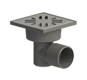 50 трап с гориз. спуском ПП мет. решетка 100*100 ТАТПОЛИМЕР