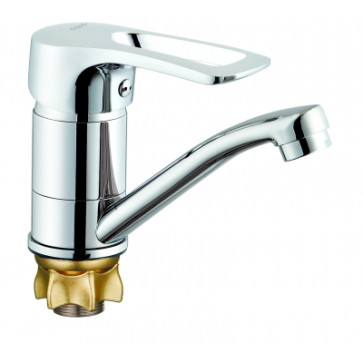 Смеситель для кухни 40к Glauf 4G4-B181/4GB-4181 ЛАТ кор. излив, п/гайку