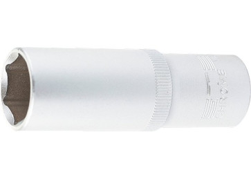 Головка торцевая удлиненная, 17 мм, 6-гранная, CrV, под квадрат 1/2" STELS