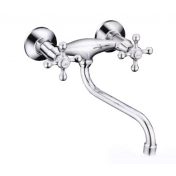 Смеситель настен. 1/2 кер FRAP 4608F Крест нижний