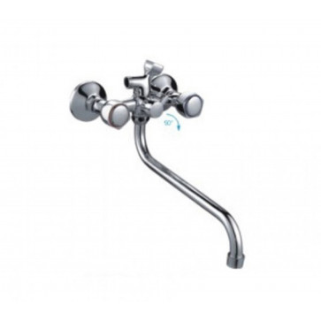 Смеситель для ван/умыв 1/2 кер 2209-2F FRAP картр. перек.