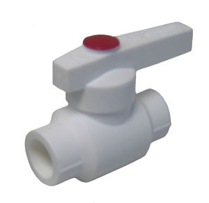 Кран шар 40 ручка PP-R БЕЛЫЙ