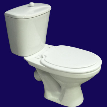 Унитаз-компакт “Оптима-Эконом” (косой, боковой, сид, шток.арм) МОНОКОРОБ (г.Лобня)