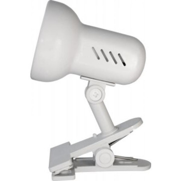 Светильник настолный Camelion H-035 прищепка, белый 220V 60W Е27